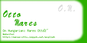 otto mares business card